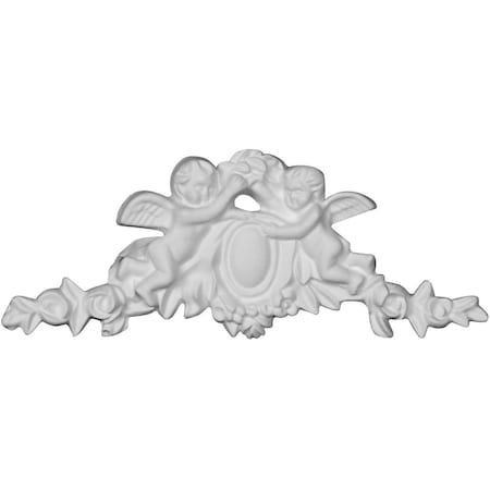 Ekena Millwork 6 1/2"W x 2 5/8"H x 1/2"P Angel Onlay ONL07X03X01AN